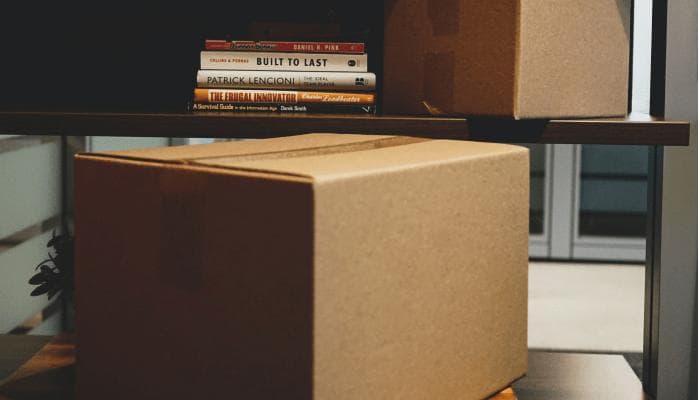 box on a desk